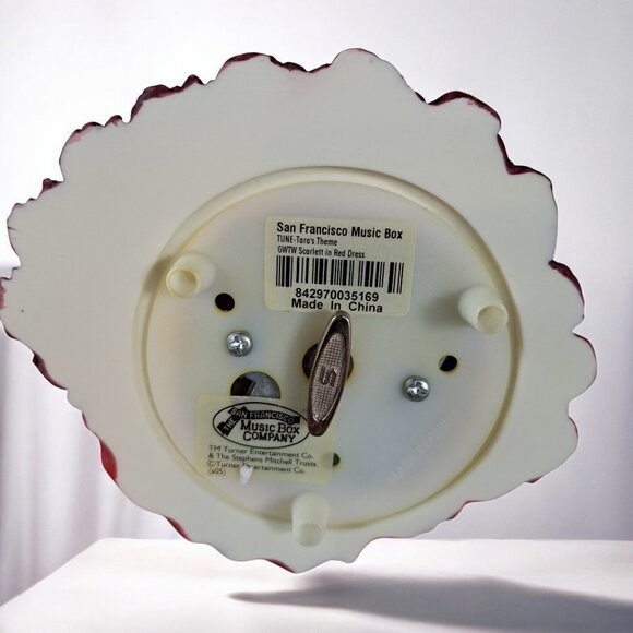 Gone With The Wind SCARLETT RED DRESS San Francisco Music Box Scarlett's - Picture 11 of 13